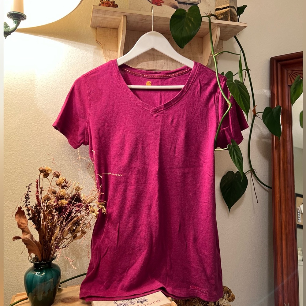 Carhartt Short-Sleeve V-Neck T-Shirt for Ladies